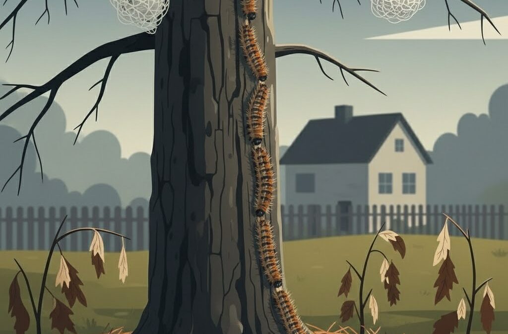 Les chenilles processionnaires du pin : un cycle de plus en plus dangereux…