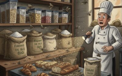 Comment reconnaître une infestation de mites alimentaires en boulangerie ?