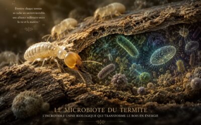Le microbiote du termite : l’incroyable usine biologique qui transforme le bois en énergie