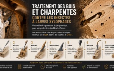 Traitement des bois et charpentes : pourquoi un véritable traitement curatif ne se résume pas à pulvériser un insecticide ?