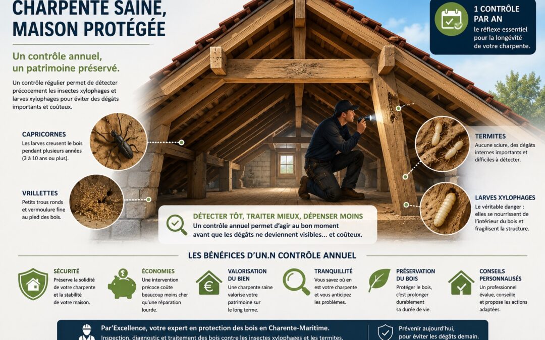 Pourquoi faire contrôler sa charpente une fois par an ?