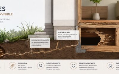 L’infestation invisible : comment les termites colonisent une maison sans être détectés